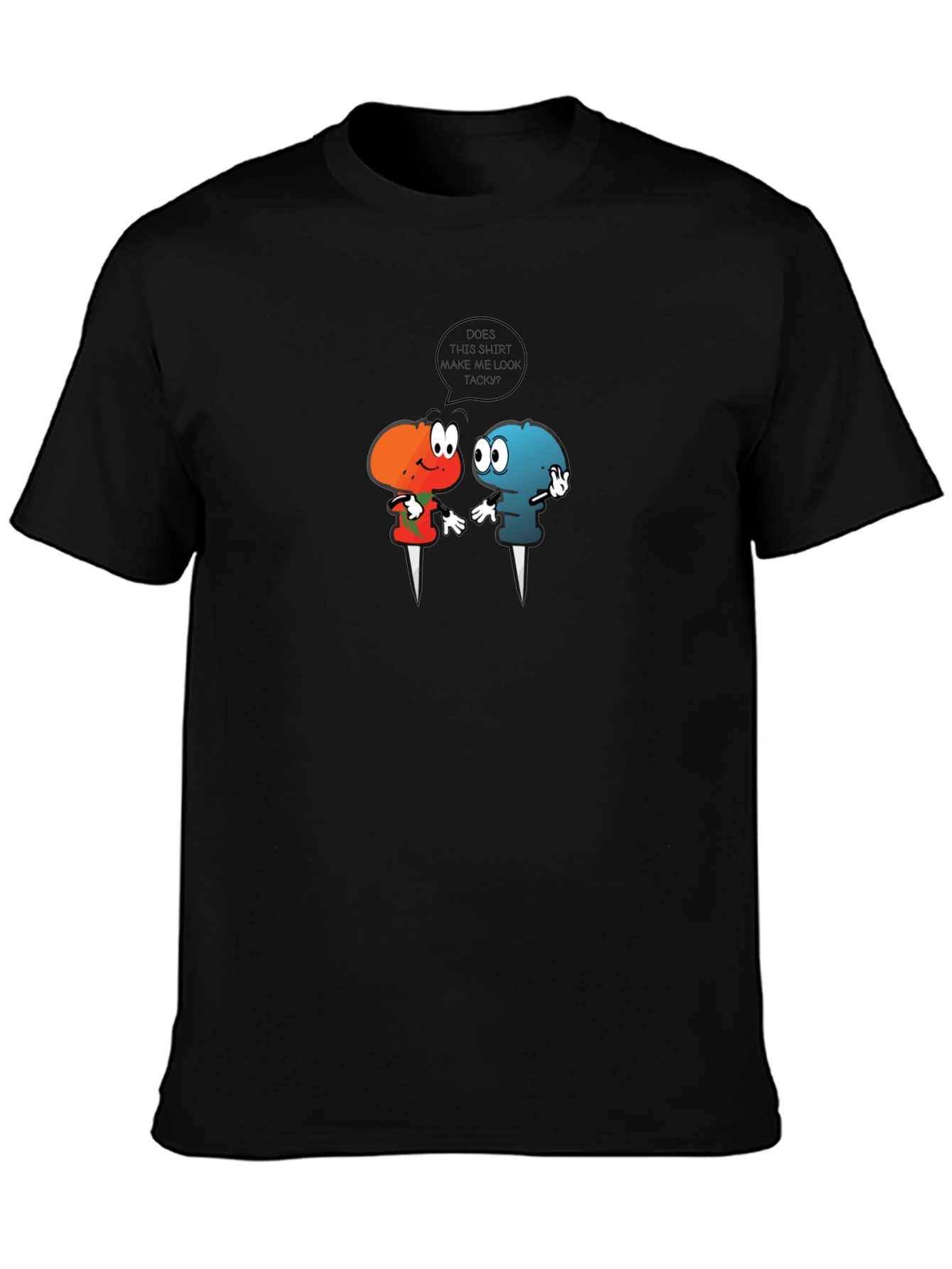 Tacky Pins Graphic Tee - Humor T-Shirt
