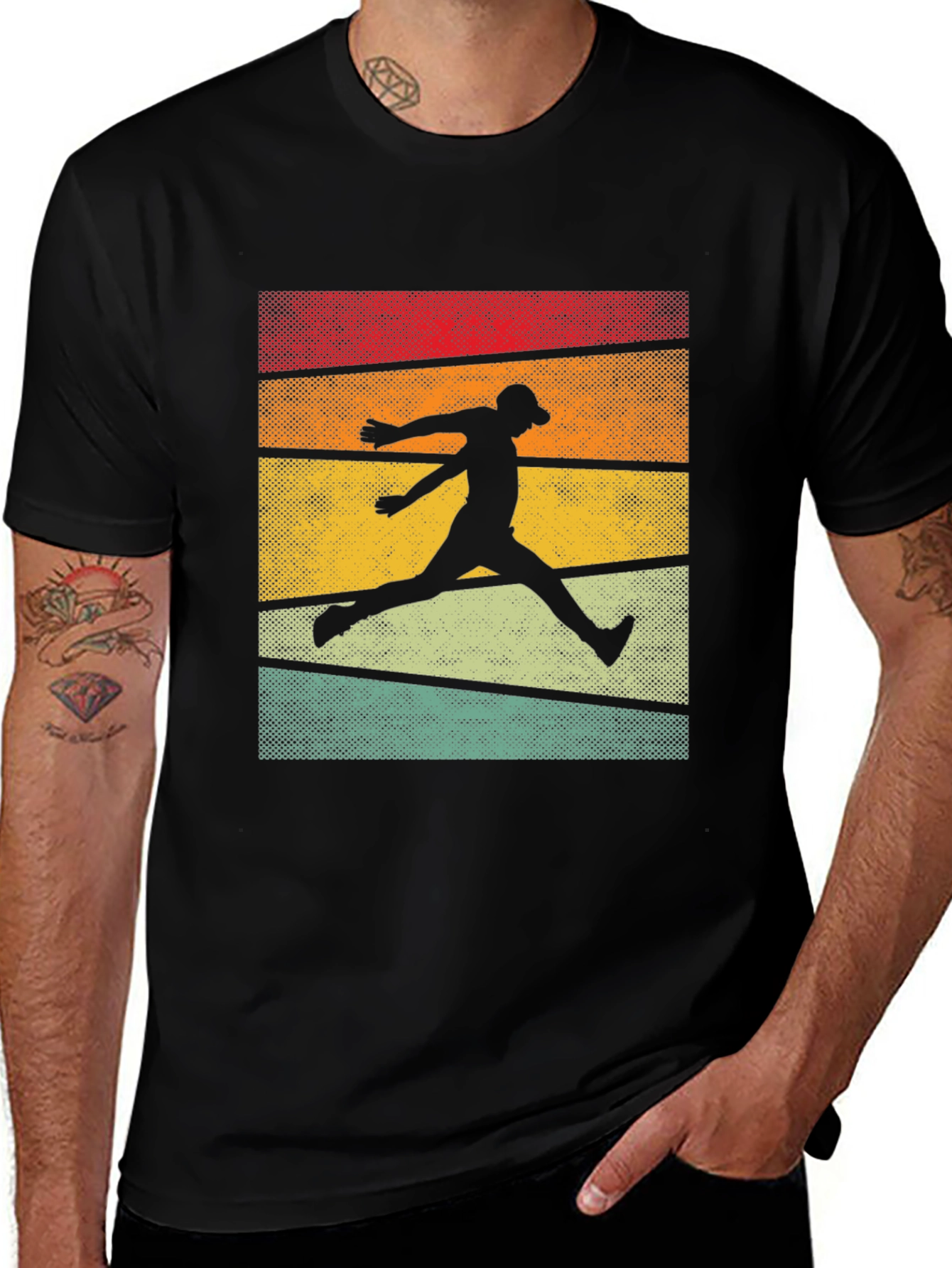 Retro Runner Graphic T-Shirt