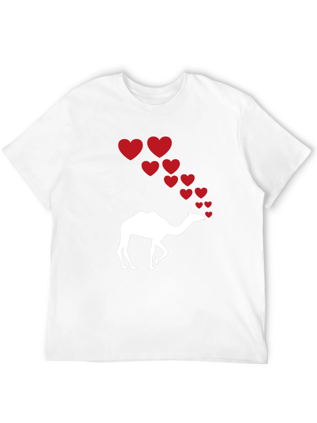 Camel Love T-Shirt - Black Cotton Graphic Tee