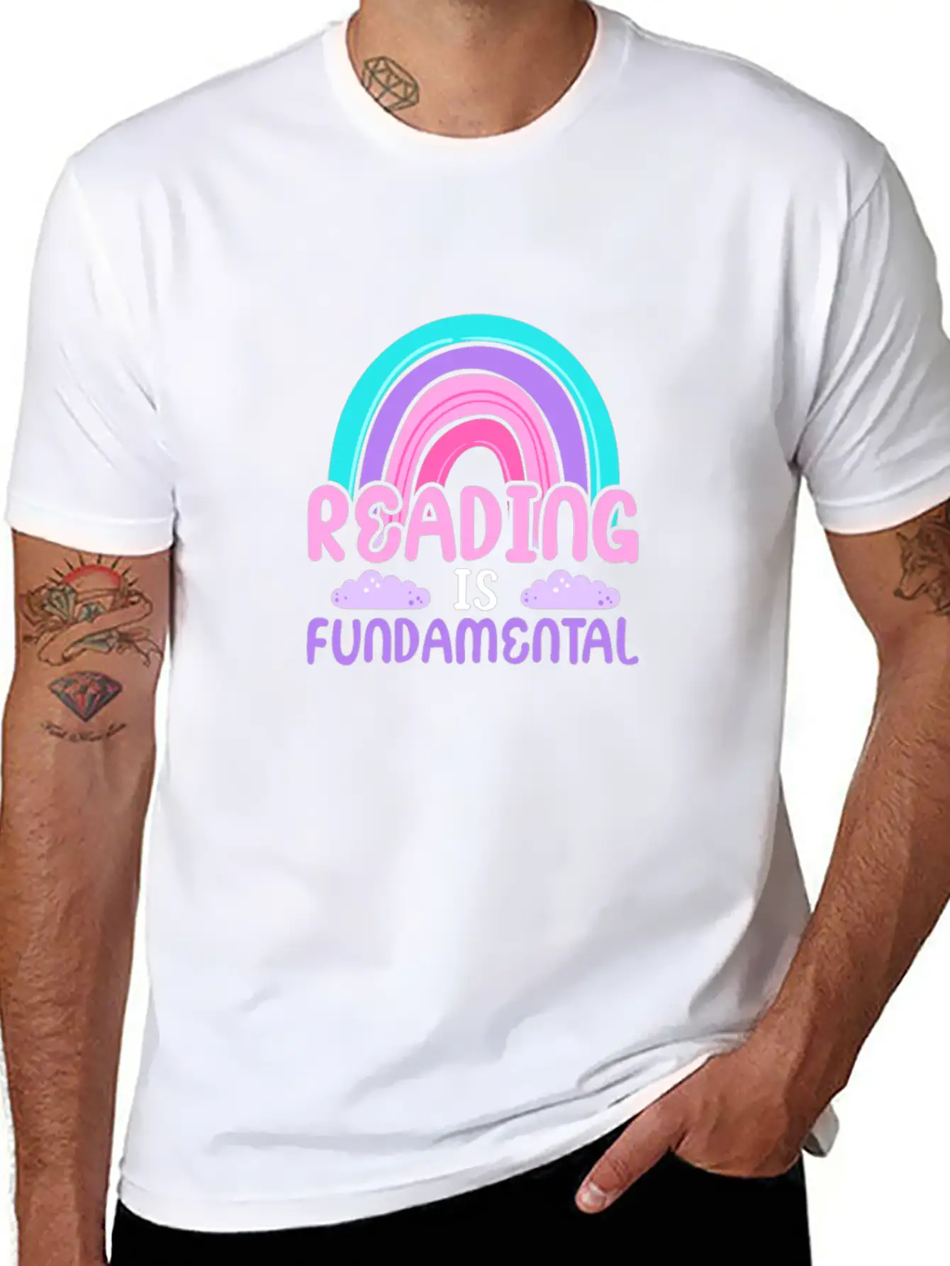 Reading Is Fundamental Lightweight Cotton T-Shirt – Daily Comfort Graphic Shirt