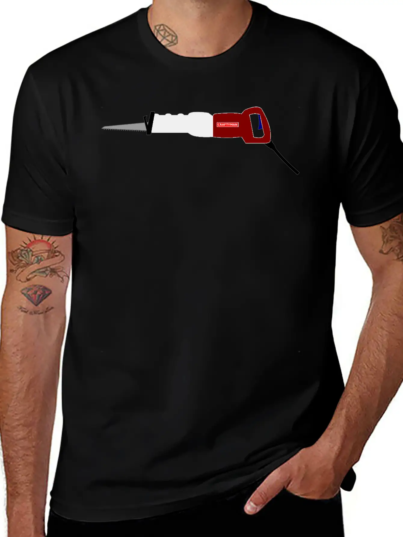 Reciprocating Saw Lightweight Cotton T-Shirt – Daily Comfort Graphic Shirt