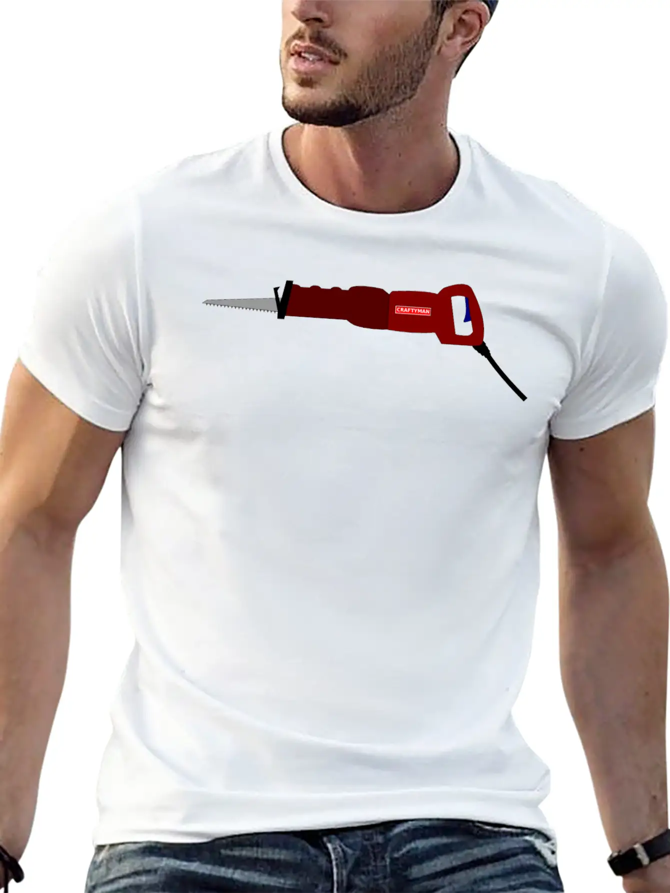 Reciprocating Saw Lightweight Cotton T-Shirt – Daily Comfort Graphic Shirt