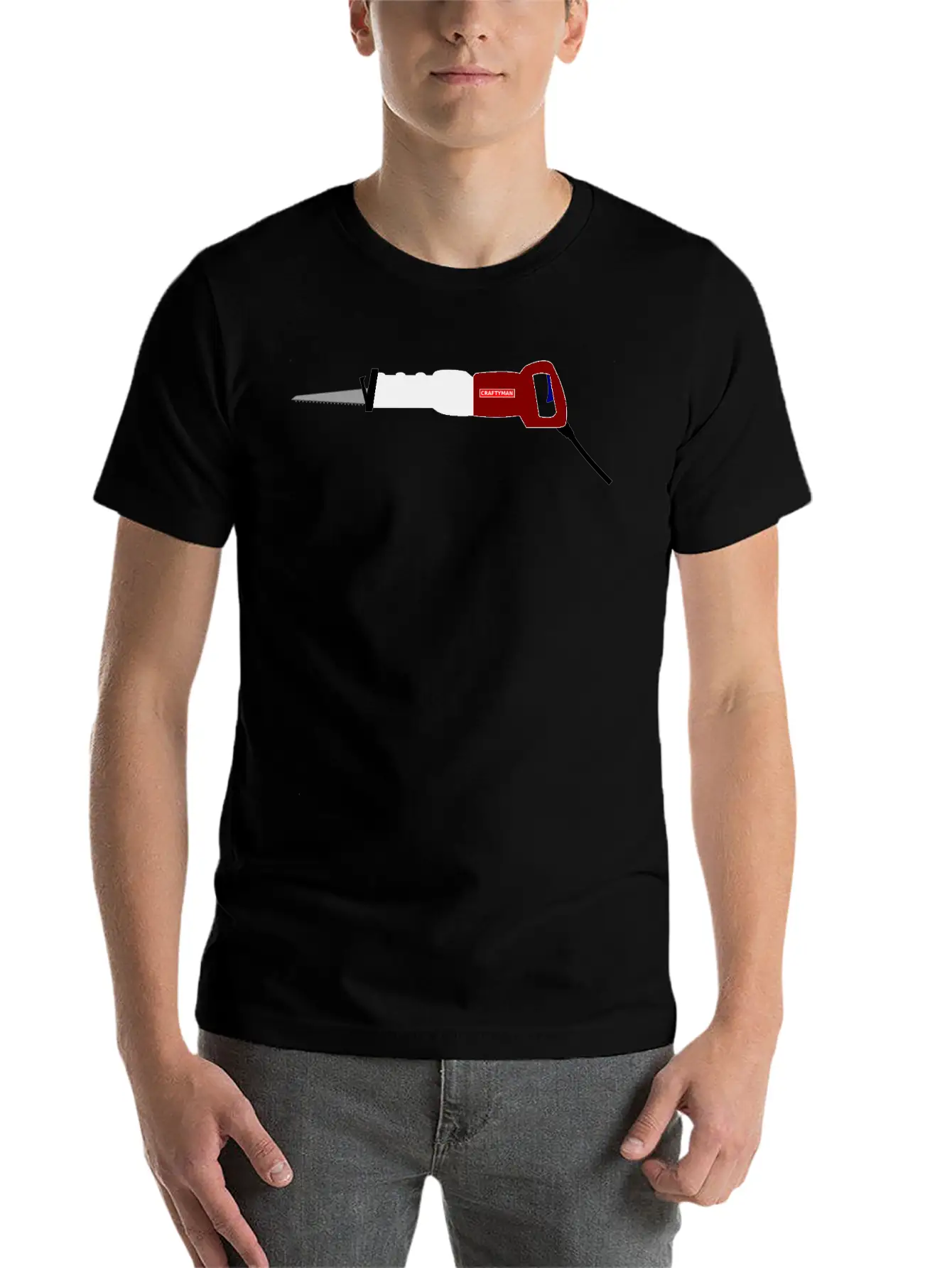 Reciprocating Saw Lightweight Cotton T-Shirt – Daily Comfort Graphic Shirt