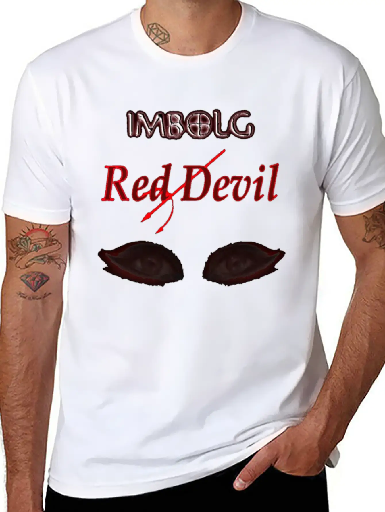 Red Devil Lightweight Cotton T-Shirt – Daily Comfort Graphic Shirt