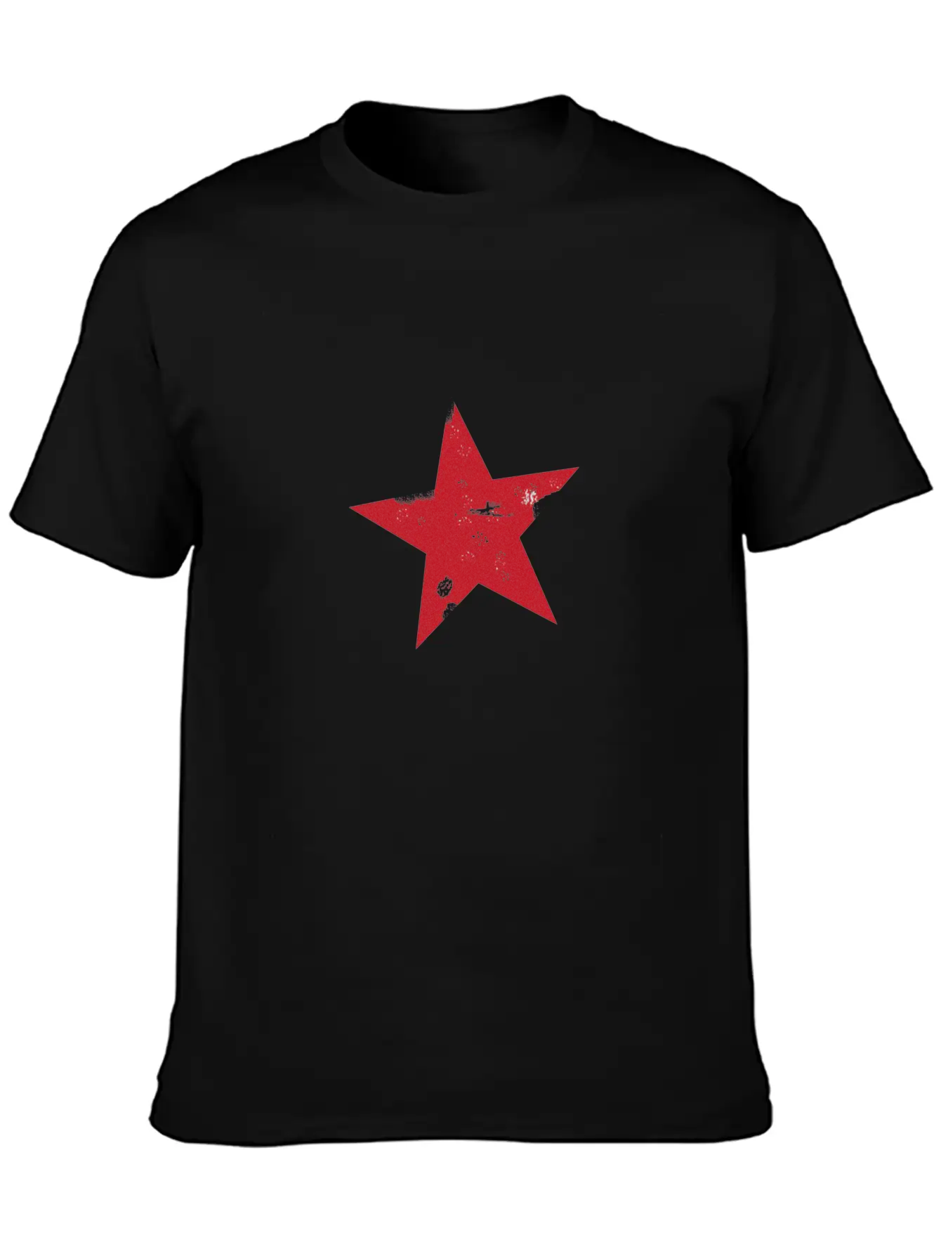Red Star Lightweight Cotton T-Shirt – Daily Comfort Graphic Shirt