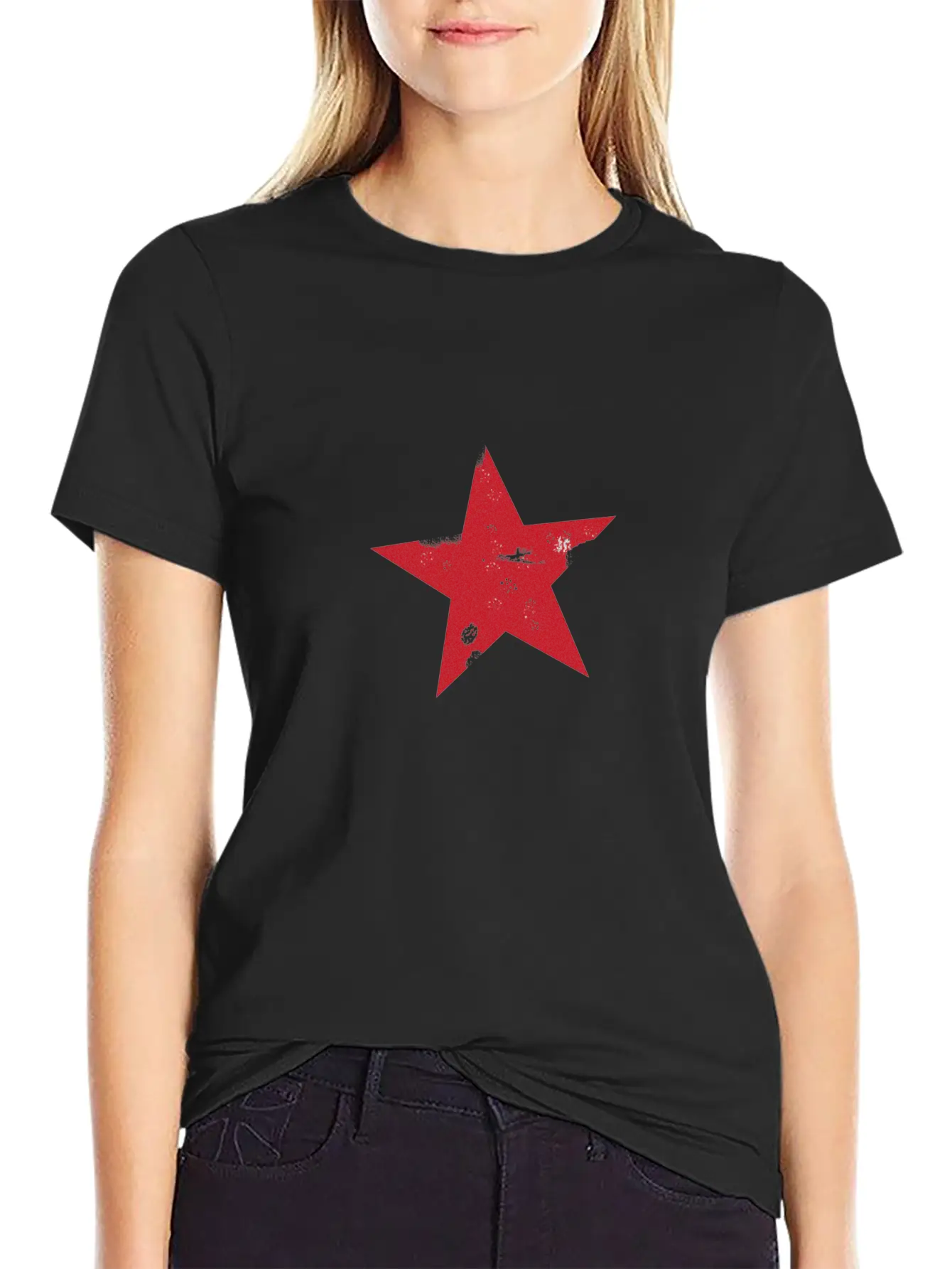 Red Star Lightweight Cotton T-Shirt – Daily Comfort Graphic Shirt