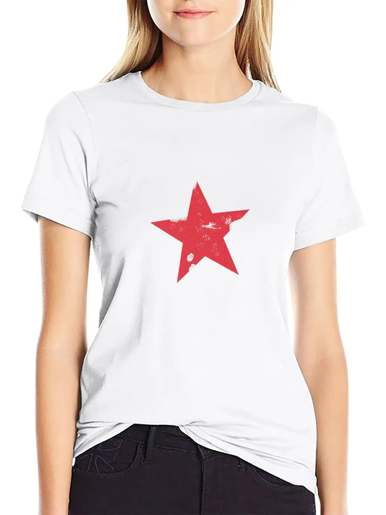 Red Star Lightweight Cotton T-Shirt – Daily Comfort Graphic Shirt