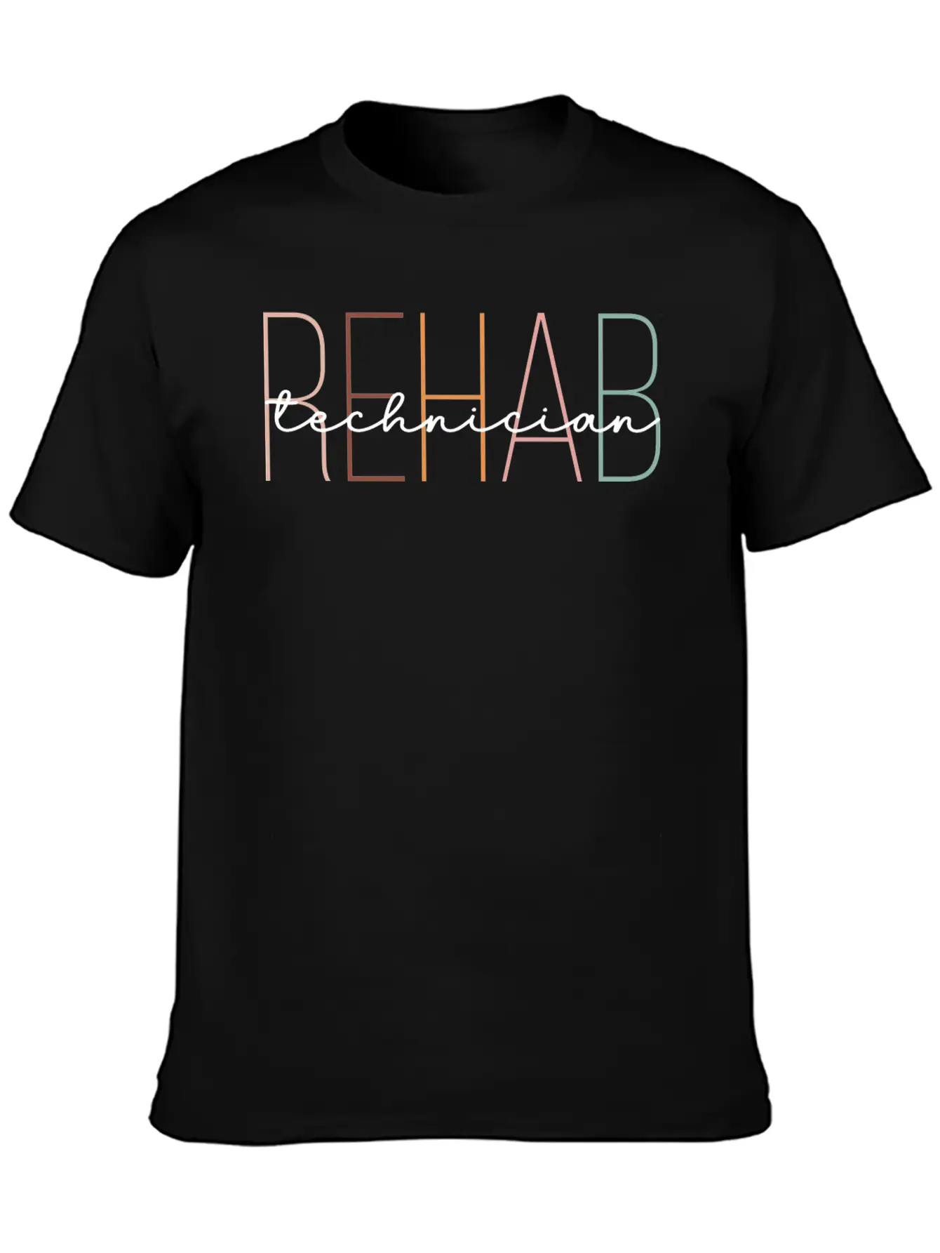 Retro Rehab Technician Lightweight Cotton T-Shirt – Daily Comfort Graphic Shirt