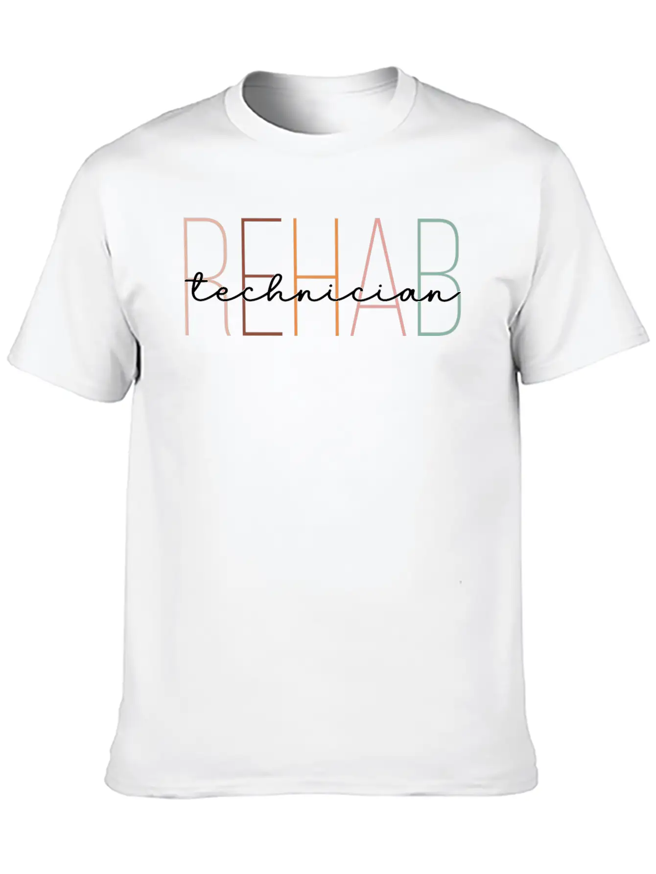 Retro Rehab Technician Lightweight Cotton T-Shirt – Daily Comfort Graphic Shirt