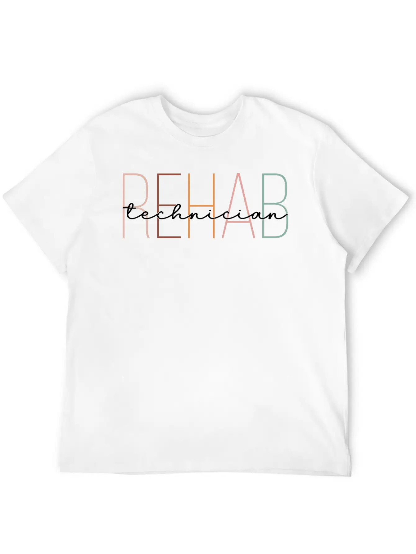 Retro Rehab Technician Lightweight Cotton T-Shirt – Daily Comfort Graphic Shirt