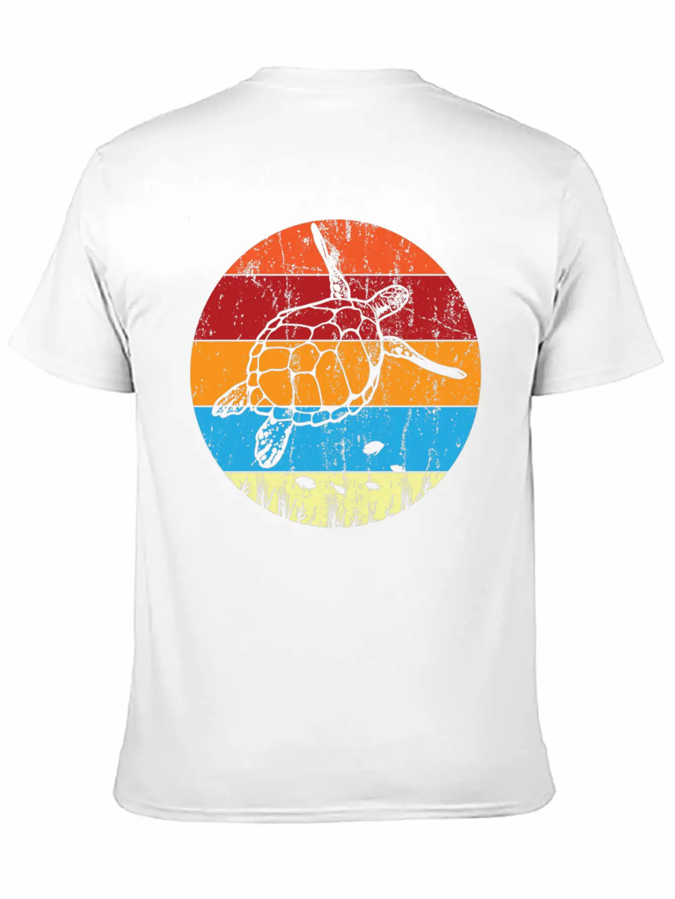 Retro Sea Turtle For Turtle Lover Lightweight Cotton T-Shirt – Daily Comfort Graphic Shirt