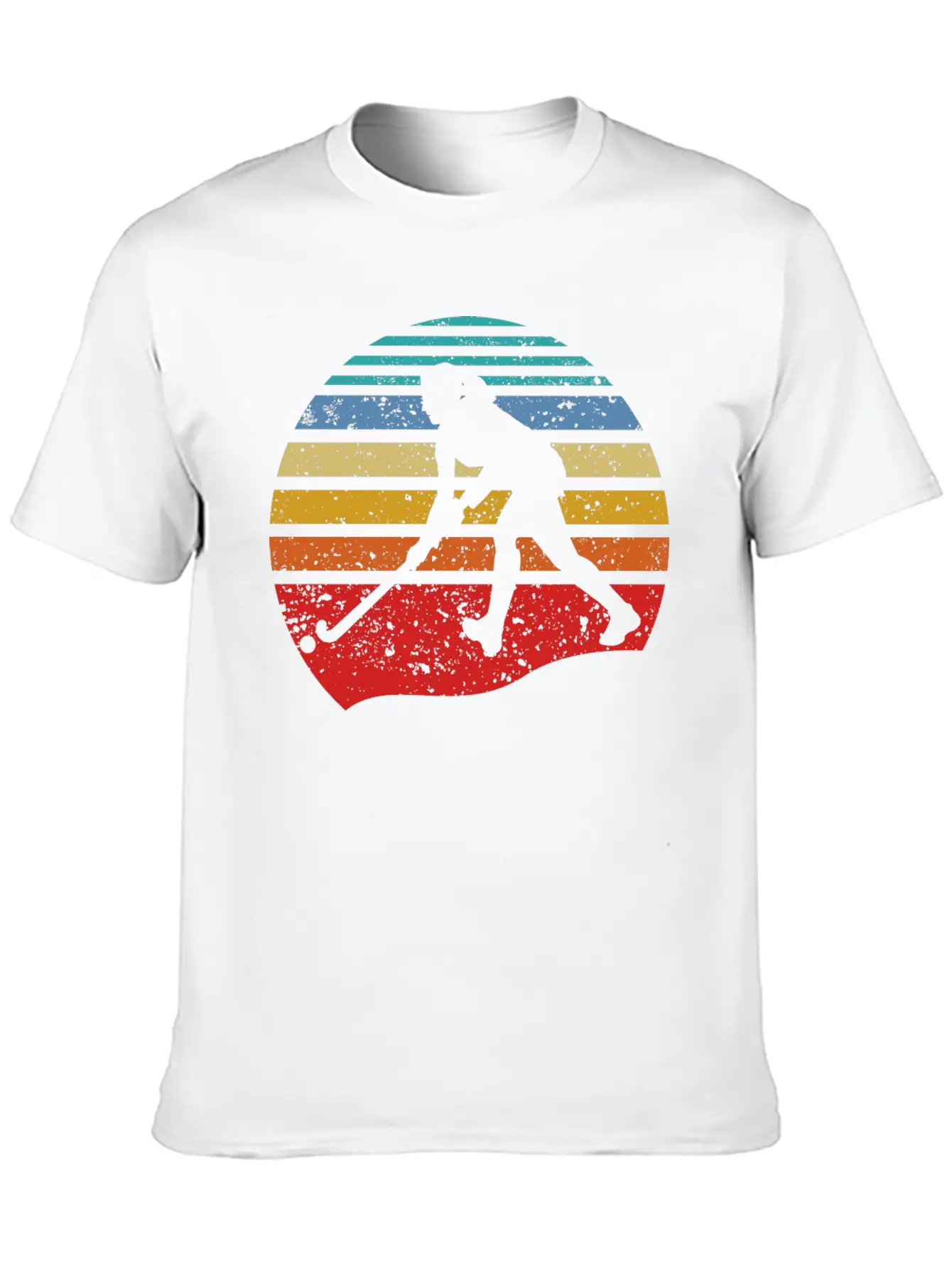 Retro Vintage Field Hockey Gift Field Hockey Playe Lightweight Cotton T-Shirt – Daily Comfort Graphic Shirt