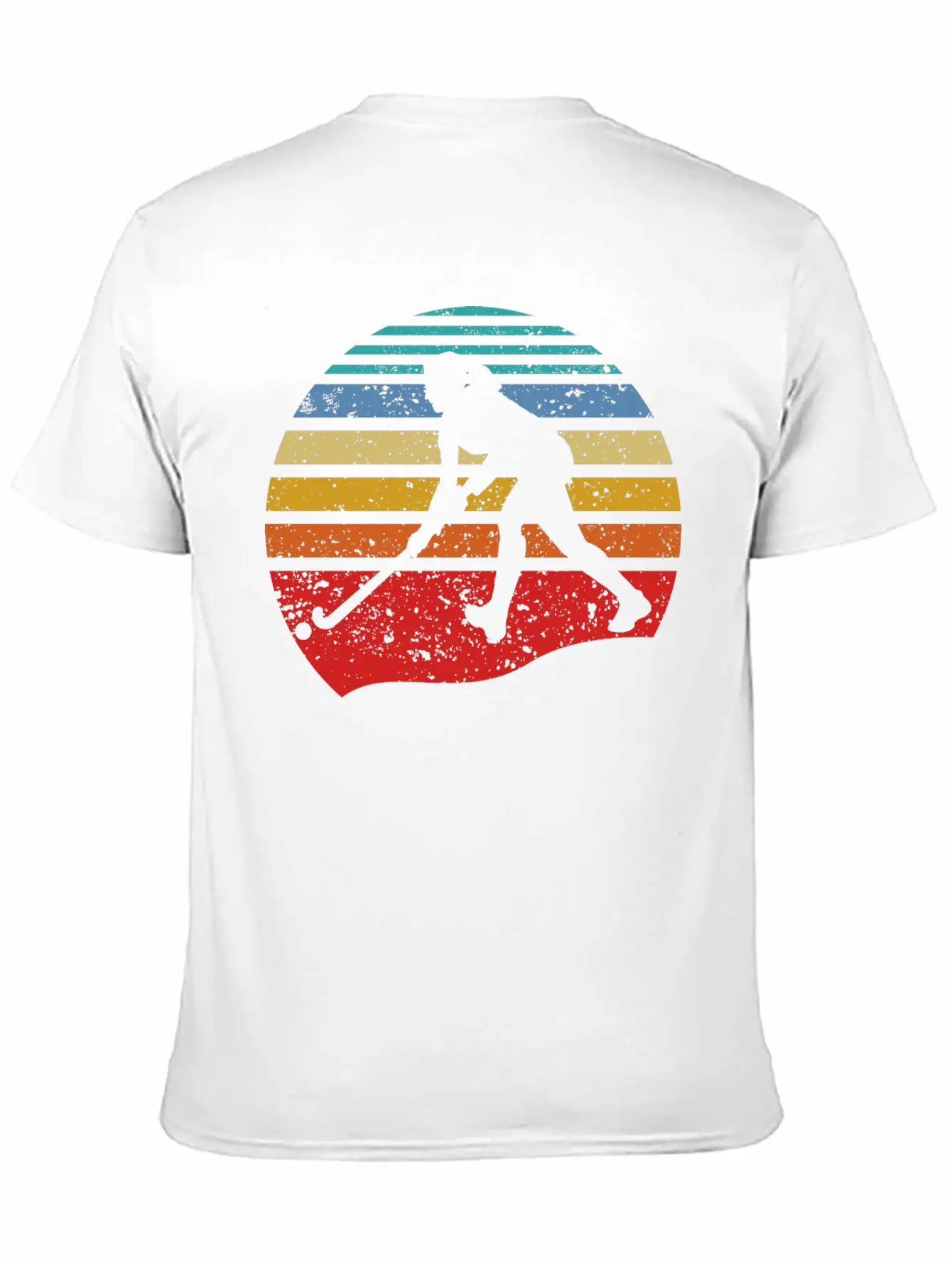 Retro Vintage Field Hockey Gift Field Hockey Playe Lightweight Cotton T-Shirt – Daily Comfort Graphic Shirt