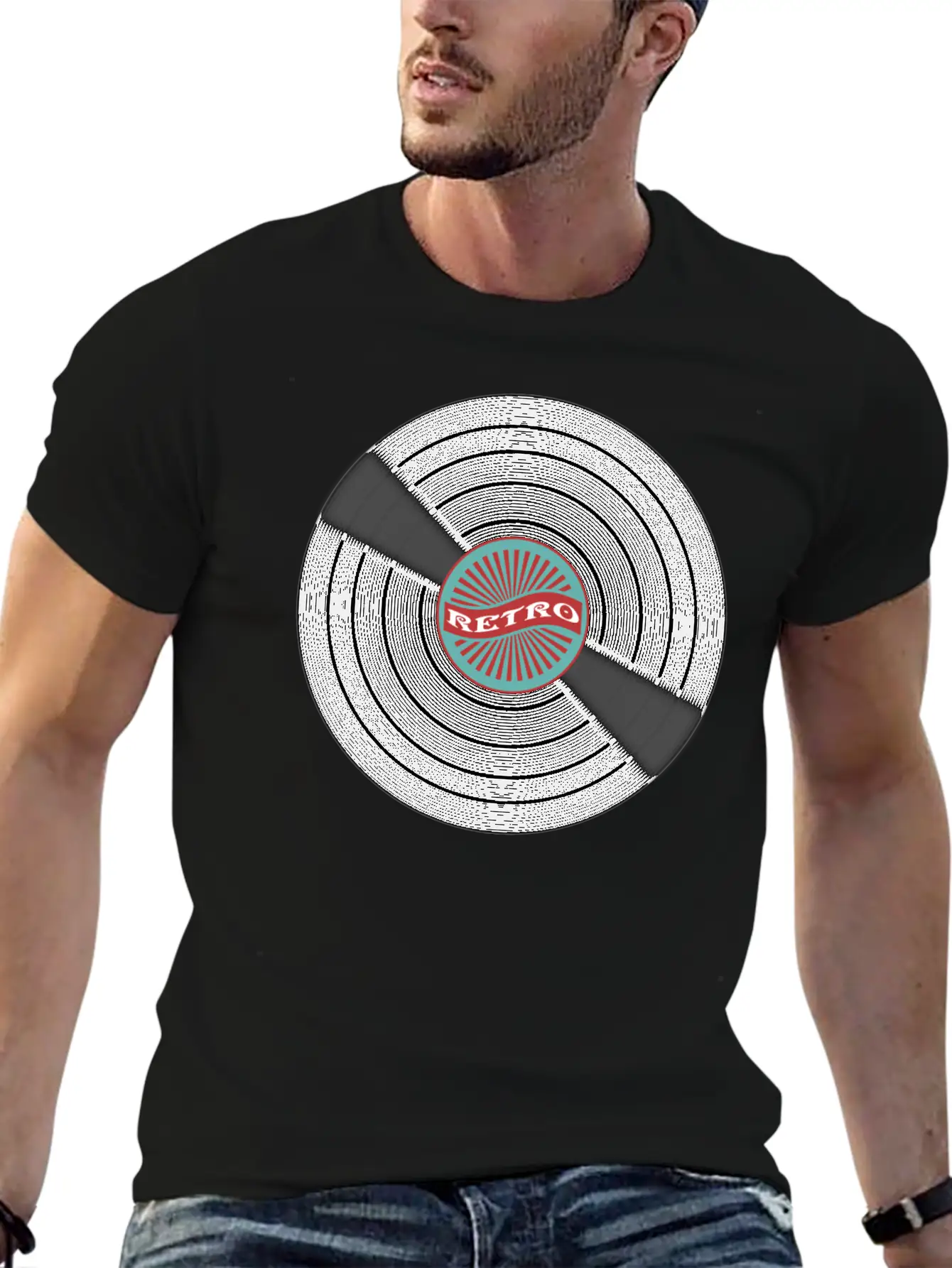 Retro Vinyl Record Album Lightweight Cotton T-Shirt – Daily Comfort Graphic Shirt