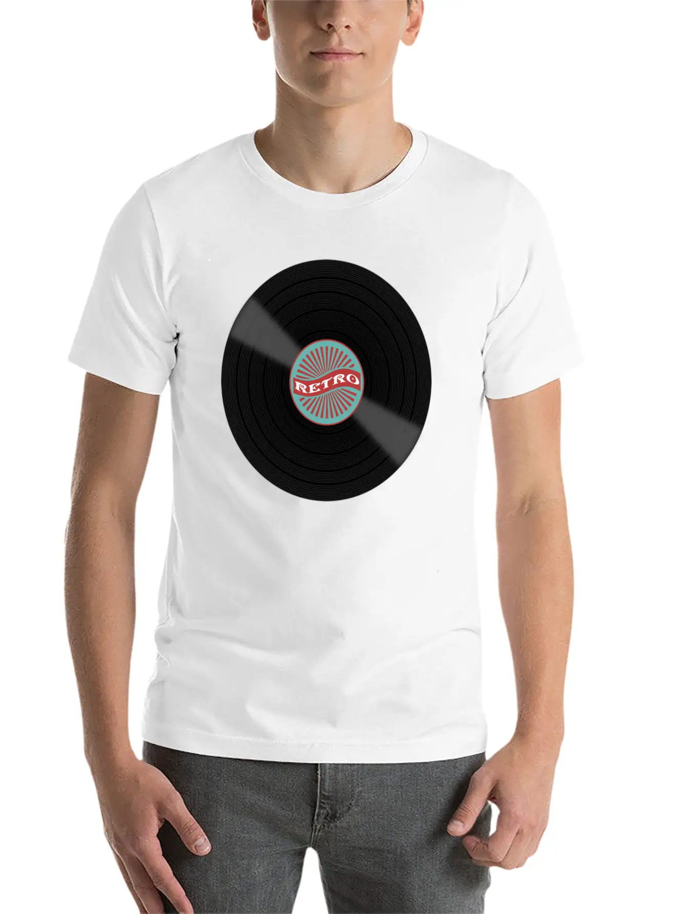 Retro Vinyl Record Album Lightweight Cotton T-Shirt – Daily Comfort Graphic Shirt