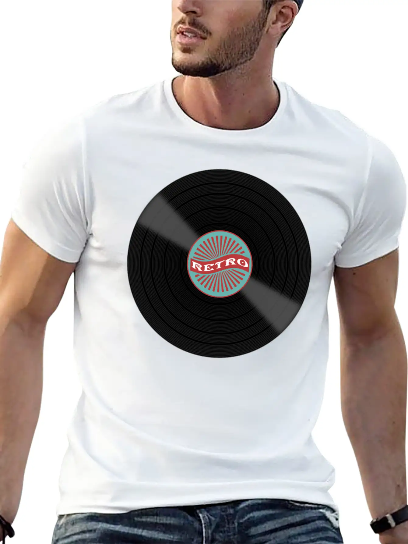 Retro Vinyl Record Album Lightweight Cotton T-Shirt – Daily Comfort Graphic Shirt