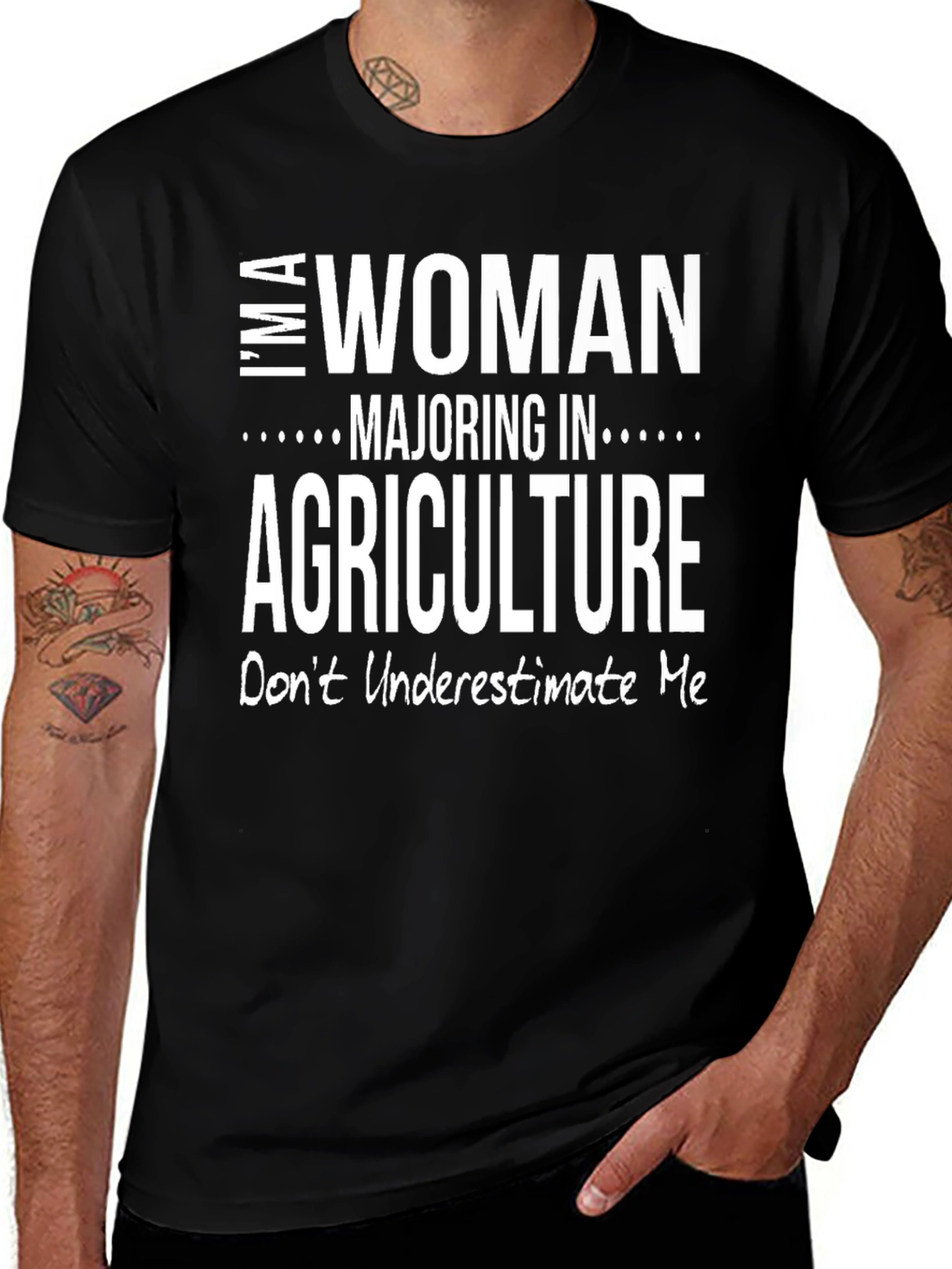 Woman Majoring in Agriculture Graphic T-Shirt