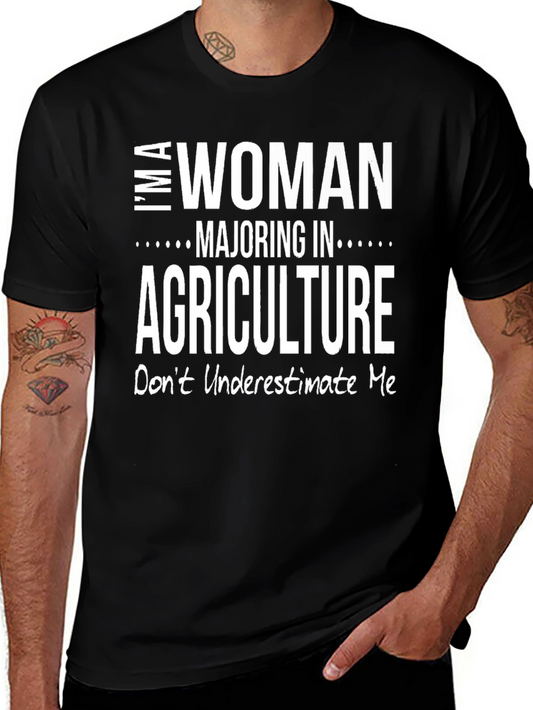 Woman Majoring in Agriculture Graphic T-Shirt
