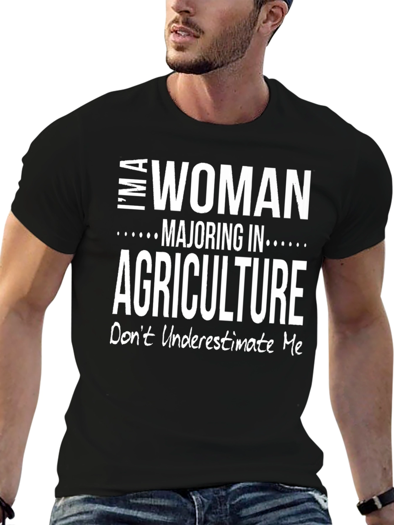 Woman Majoring in Agriculture Graphic T-Shirt