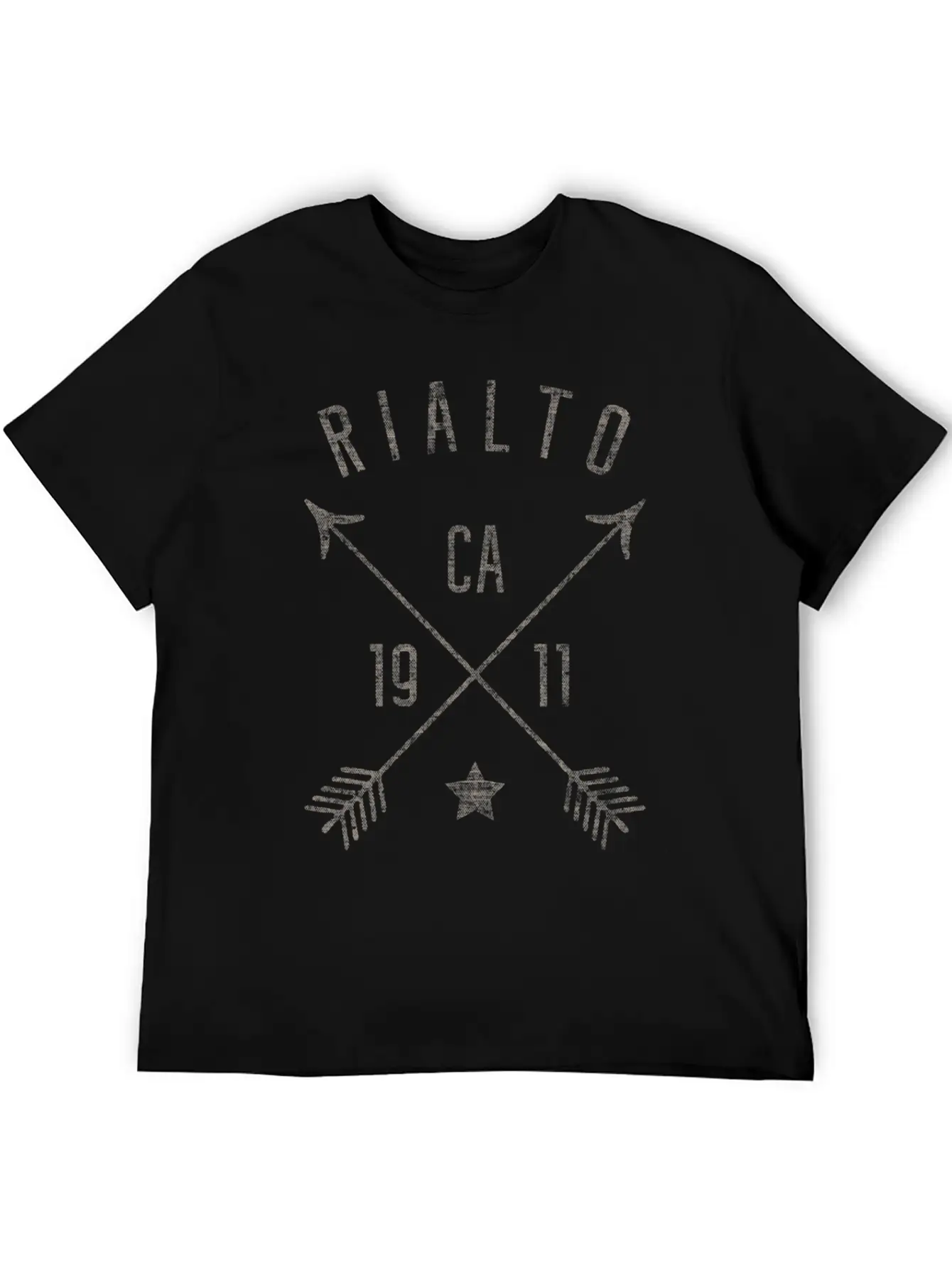 Rialto Ca Home City Distressed Boho Arrows Lightweight Cotton T-Shirt – Daily Comfort Graphic Shirt