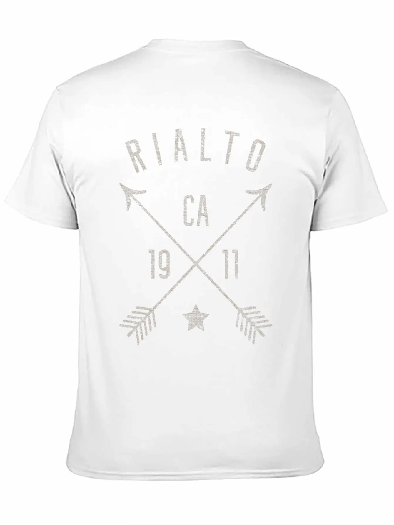 Rialto Ca Home City Distressed Boho Arrows Lightweight Cotton T-Shirt – Daily Comfort Graphic Shirt