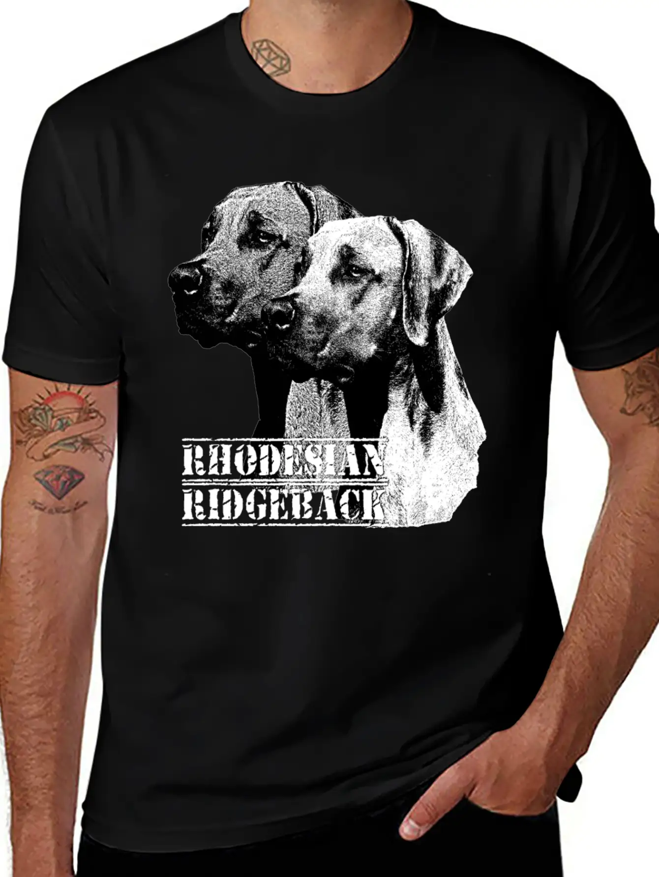 Ridgeback,Dog,Dogs,police Dog,dog Lovers,dogs,dog Lightweight Cotton T-Shirt – Daily Comfort Graphic Shirt