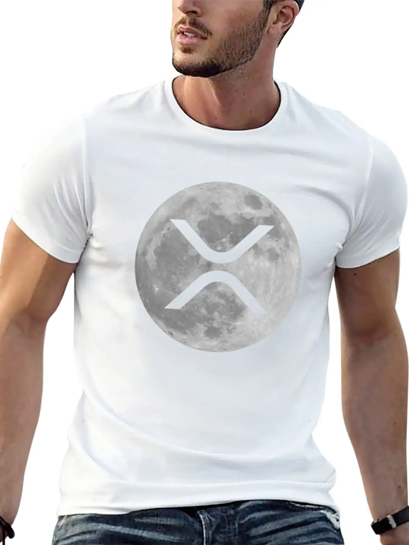 Ripple XRP Astronaut To The Moon - XRP Coin Gift Lightweight Cotton T-Shirt – Daily Comfort Graphic Shirt