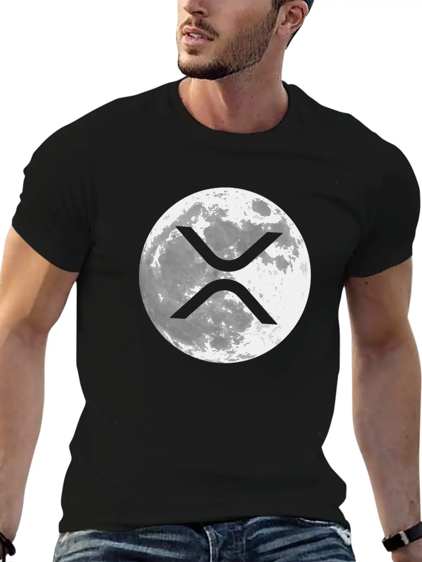 Ripple XRP Astronaut To The Moon - XRP Coin Gift Lightweight Cotton T-Shirt – Daily Comfort Graphic Shirt