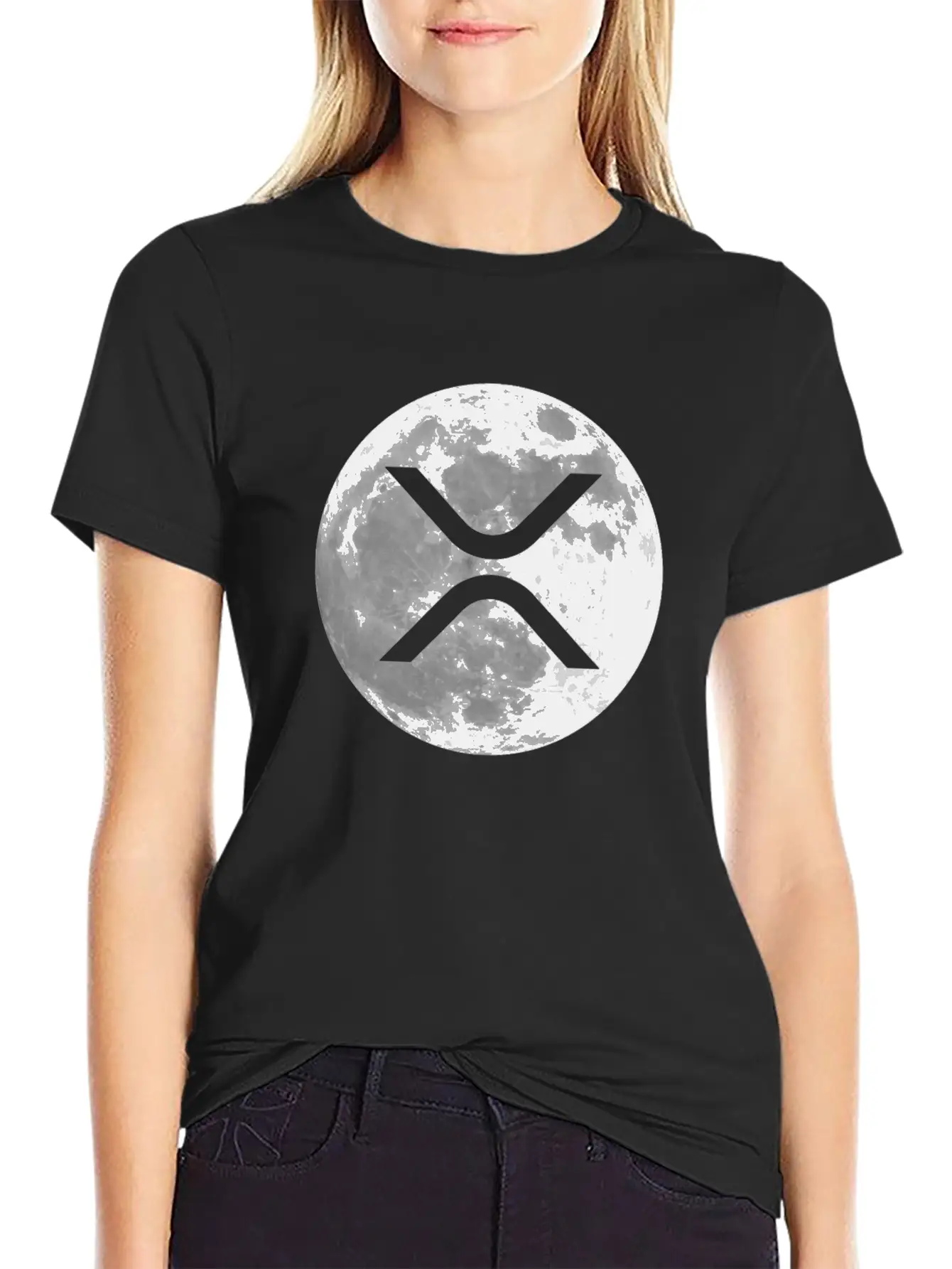 Ripple XRP Astronaut To The Moon - XRP Coin Gift Lightweight Cotton T-Shirt – Daily Comfort Graphic Shirt