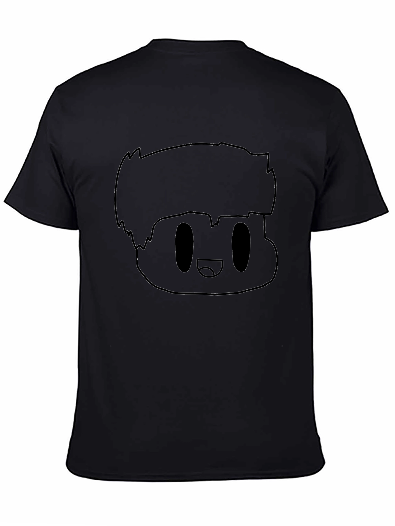 Cartoon Character Black T-Shirt
