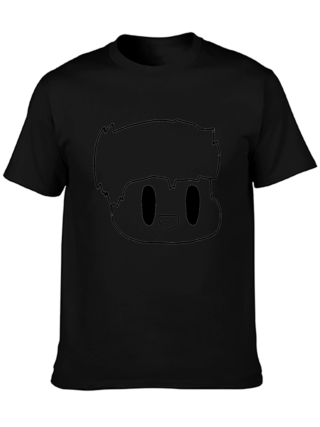Cartoon Character Black T-Shirt