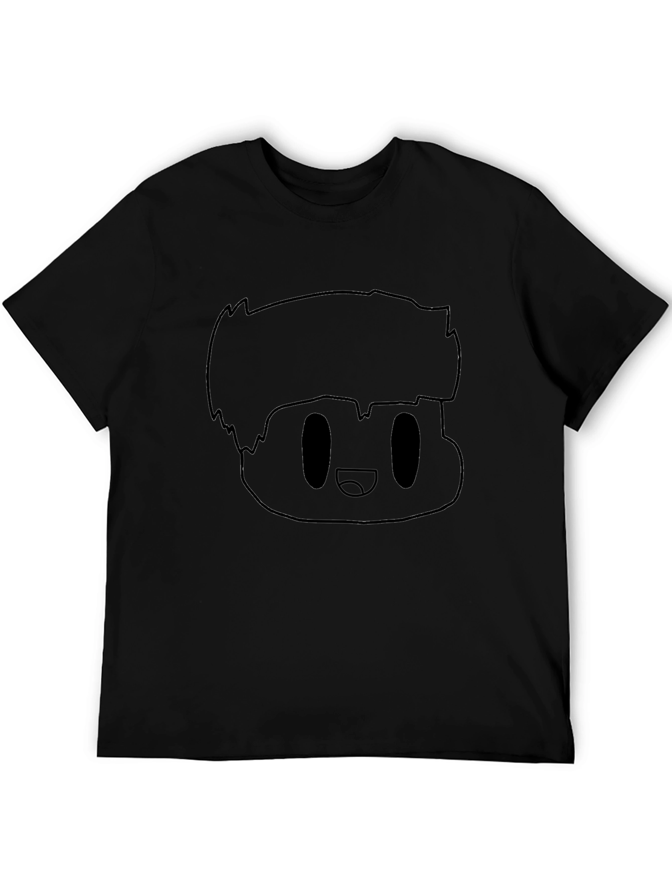 Cartoon Character Black T-Shirt