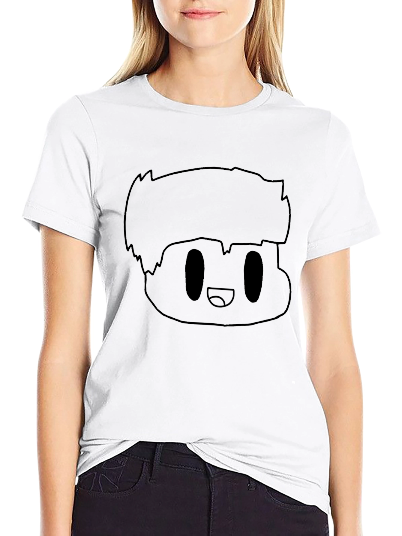 Cartoon Character Black T-Shirt