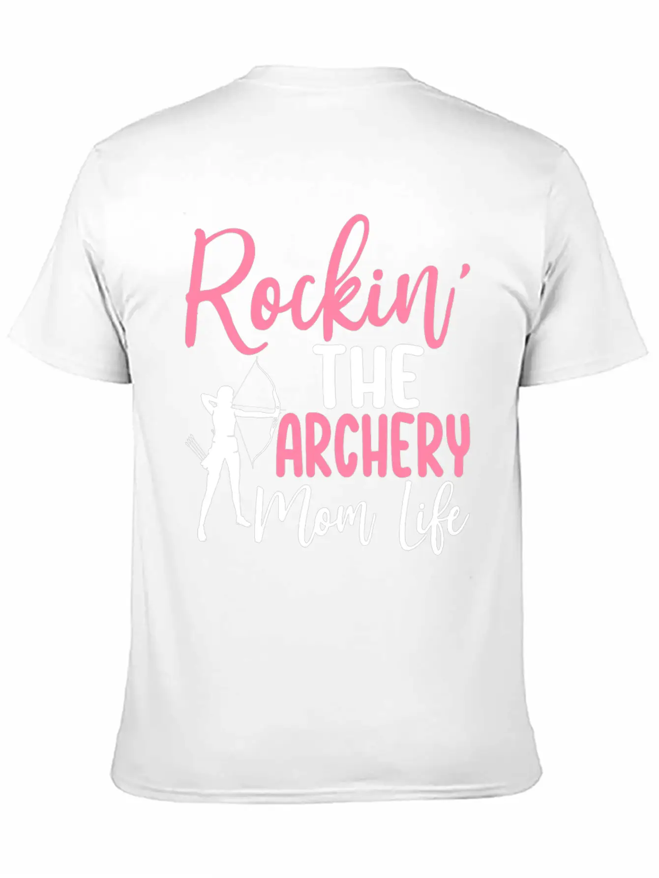 Rockin' The Archery Mom Life Archer Bow And Arrow Lightweight Cotton T-Shirt – Daily Comfort Graphic Shirt