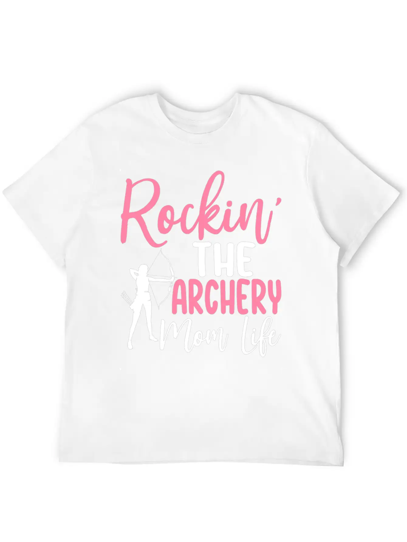 Rockin' The Archery Mom Life Archer Bow And Arrow Lightweight Cotton T-Shirt – Daily Comfort Graphic Shirt