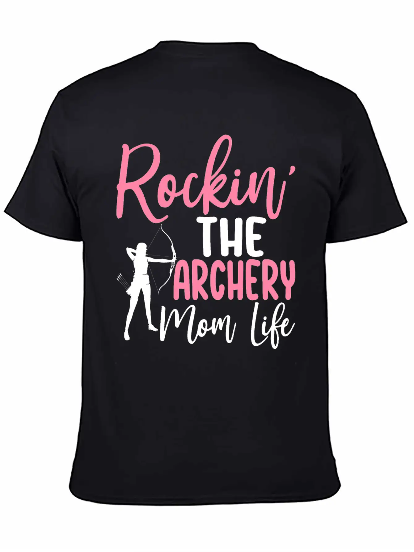 Rockin' The Archery Mom Life Archer Bow And Arrow Lightweight Cotton T-Shirt – Daily Comfort Graphic Shirt