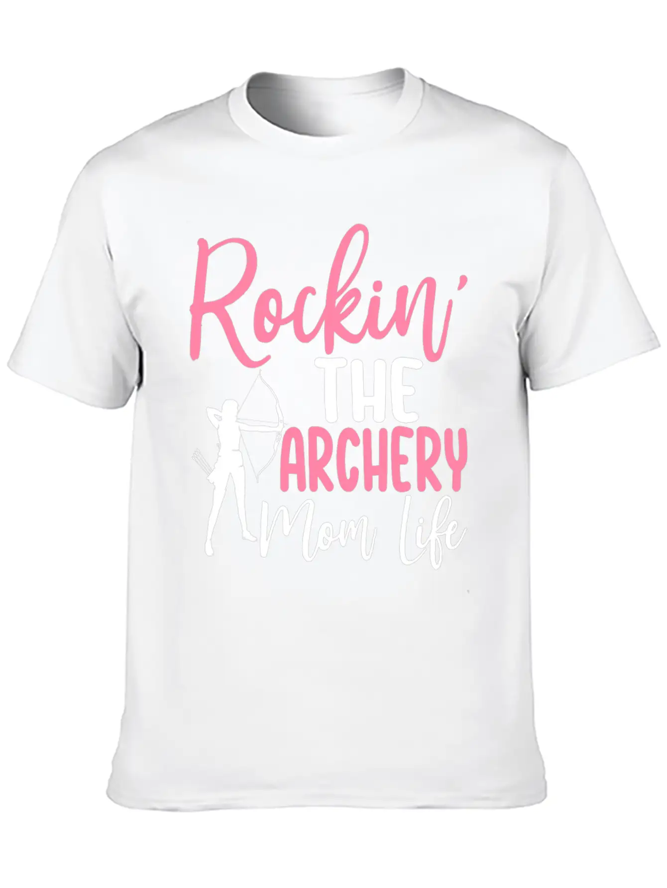 Rockin' The Archery Mom Life Archer Bow And Arrow Lightweight Cotton T-Shirt – Daily Comfort Graphic Shirt