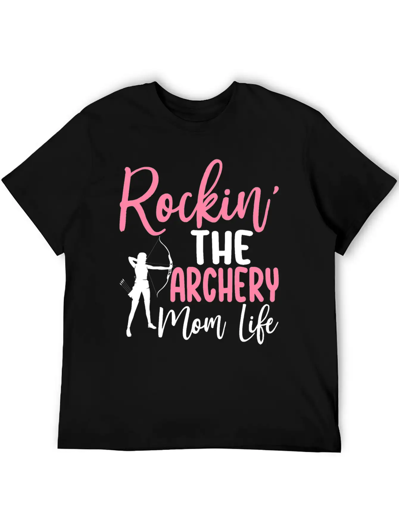 Rockin' The Archery Mom Life Archer Bow And Arrow Lightweight Cotton T-Shirt – Daily Comfort Graphic Shirt