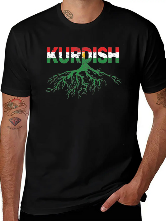 Roots Kurdistan Kurdish Flag Gift Kurd Lightweight Cotton T-Shirt – Daily Comfort Graphic Shirt
