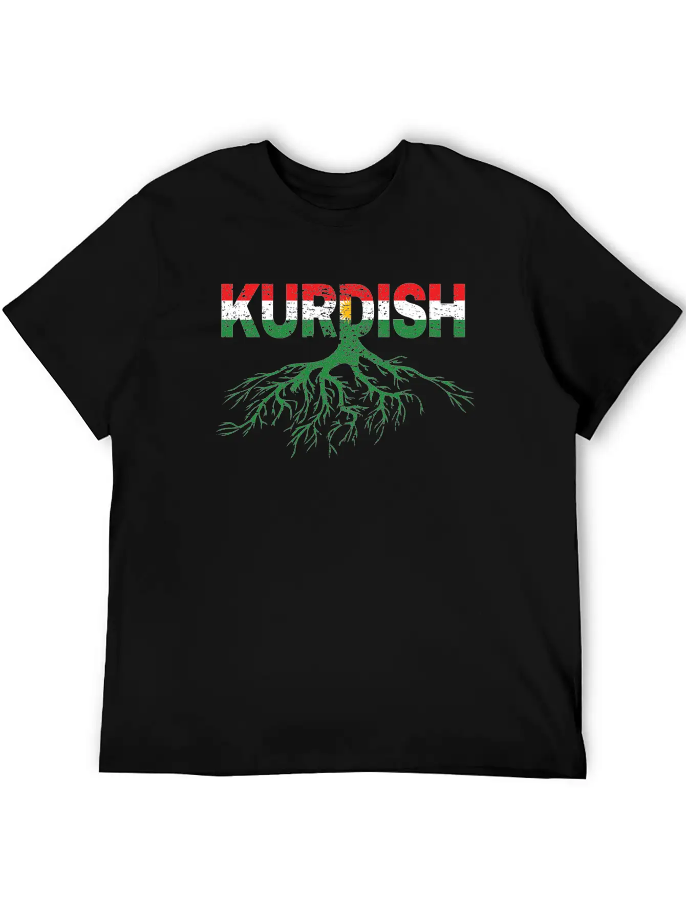 Roots Kurdistan Kurdish Flag Gift Kurd Lightweight Cotton T-Shirt – Daily Comfort Graphic Shirt