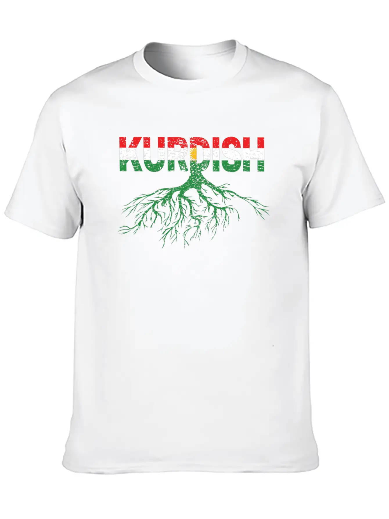 Roots Kurdistan Kurdish Flag Gift Kurd Lightweight Cotton T-Shirt – Daily Comfort Graphic Shirt