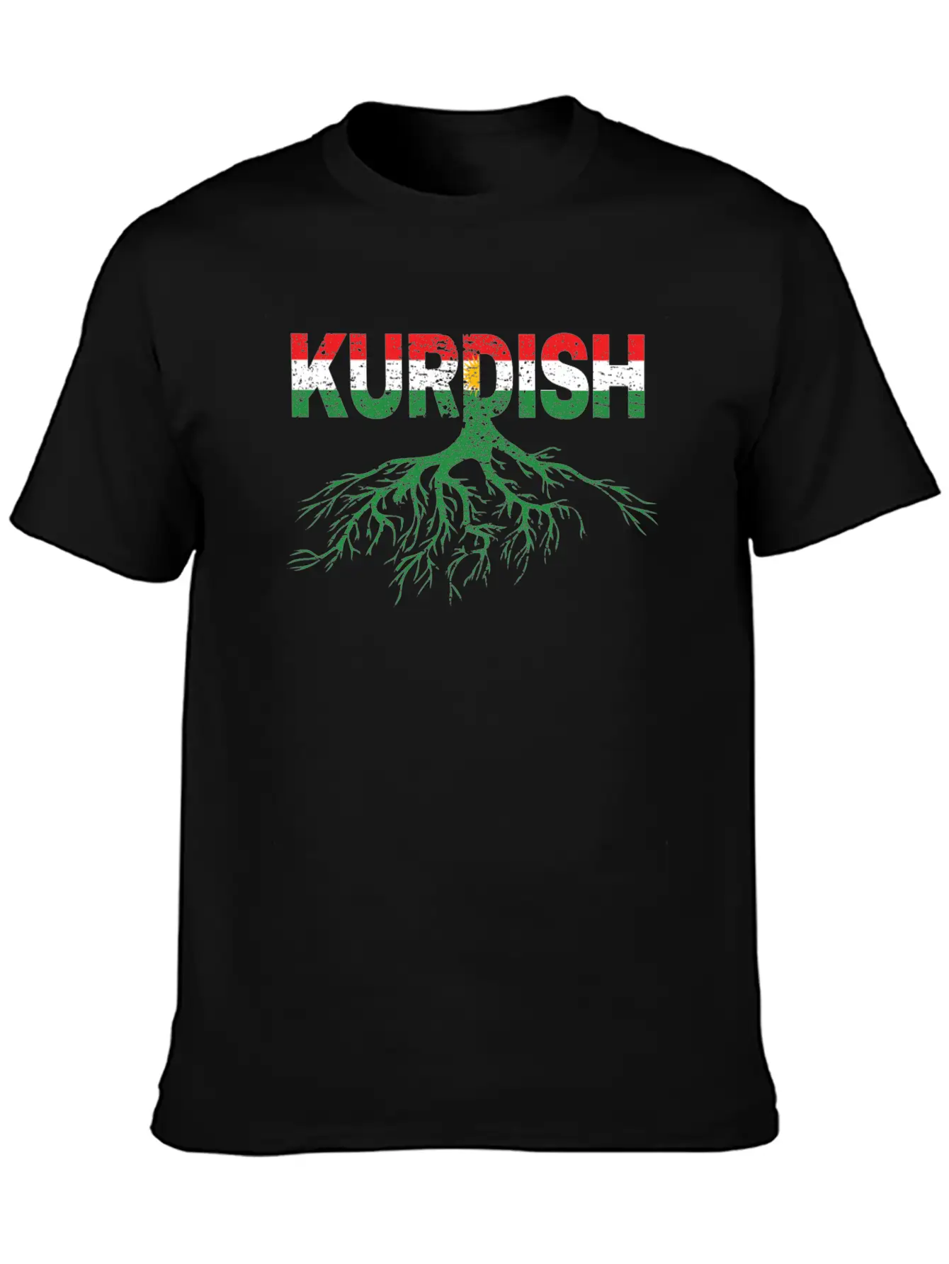 Roots Kurdistan Kurdish Flag Gift Kurd Lightweight Cotton T-Shirt – Daily Comfort Graphic Shirt