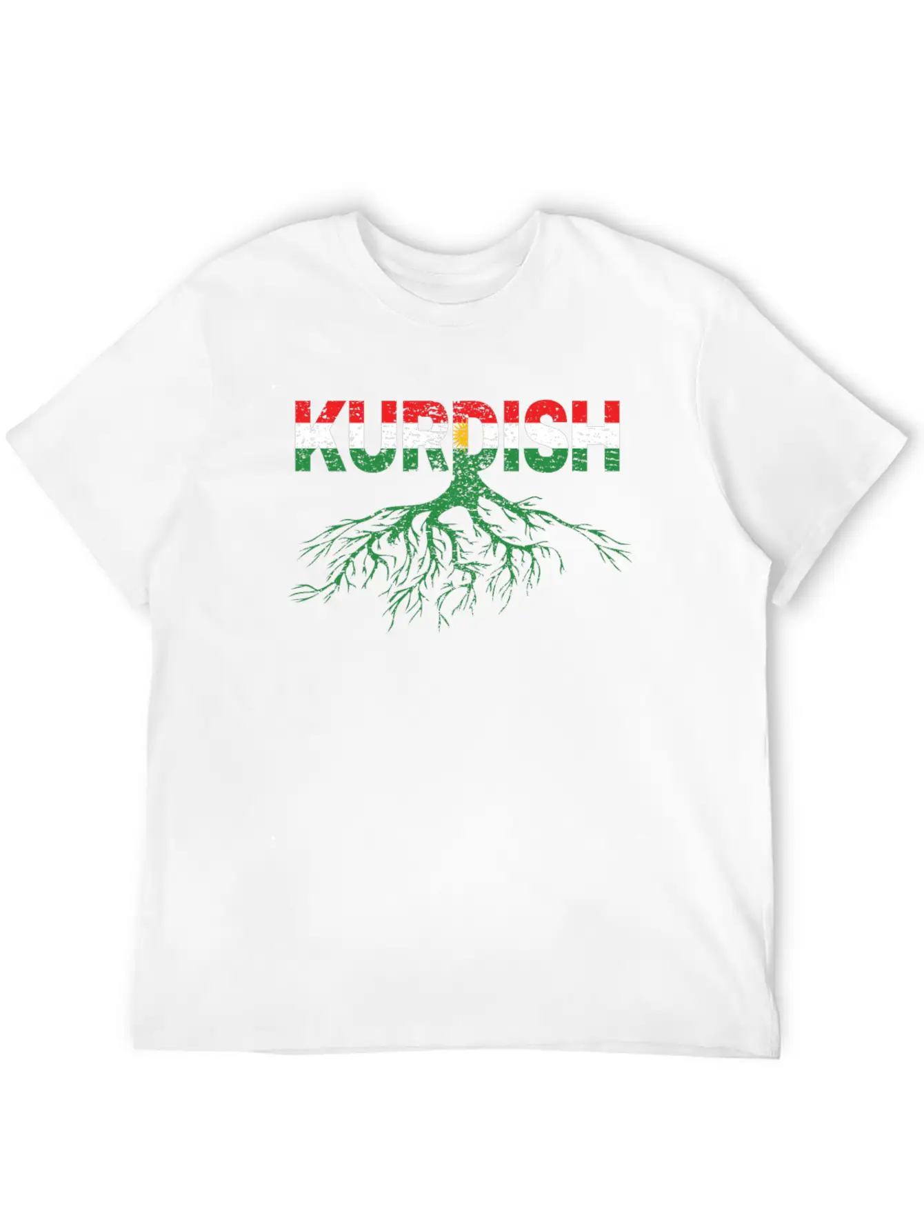 Roots Kurdistan Kurdish Flag Gift Kurd Lightweight Cotton T-Shirt – Daily Comfort Graphic Shirt