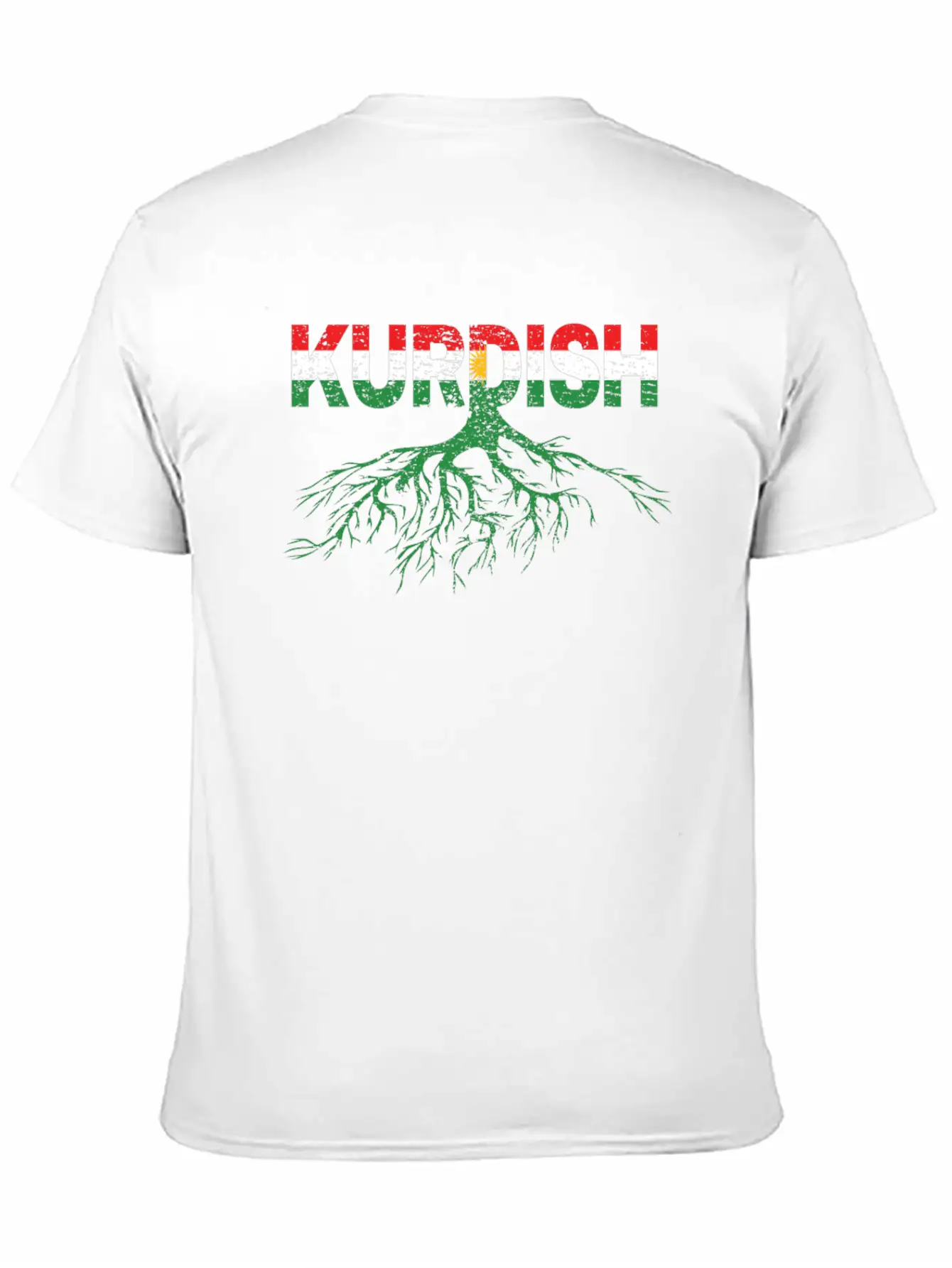 Roots Kurdistan Kurdish Flag Gift Kurd Lightweight Cotton T-Shirt – Daily Comfort Graphic Shirt