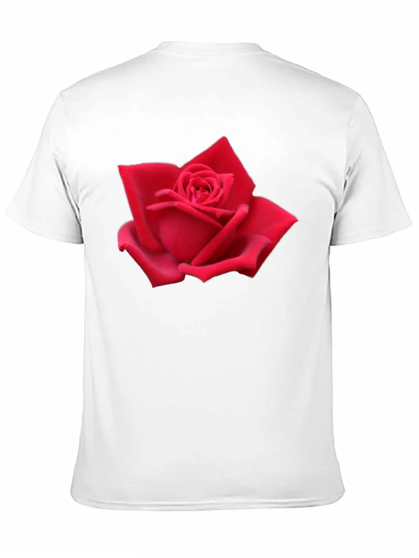 Rose Red Rose Red Flowers Lightweight Cotton T-Shirt – Daily Comfort Graphic Shirt