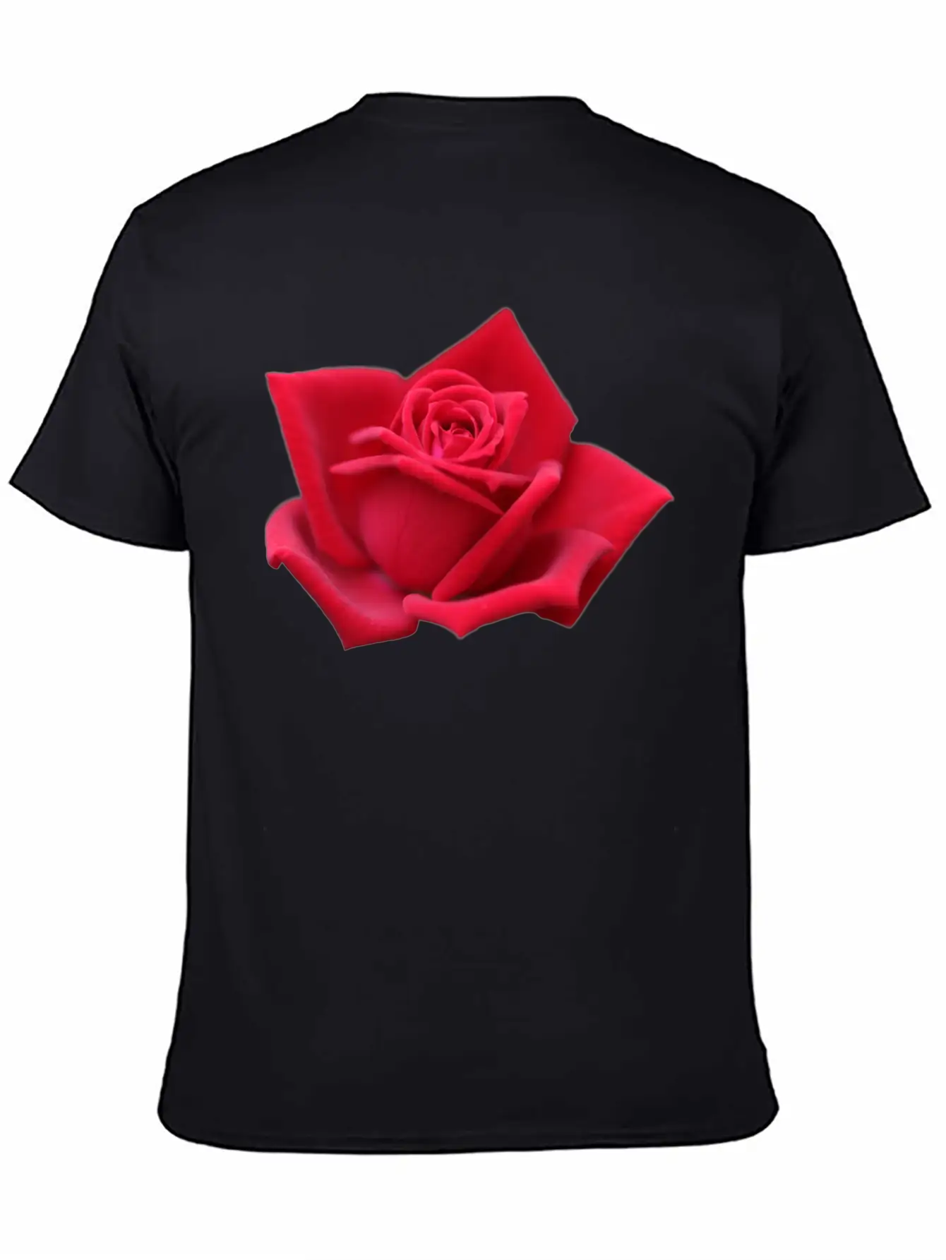 Rose Red Rose Red Flowers Lightweight Cotton T-Shirt – Daily Comfort Graphic Shirt