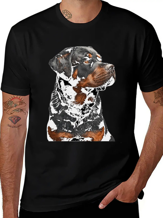 Rottweiler Lightweight Cotton T-Shirt – Daily Comfort Graphic Shirt