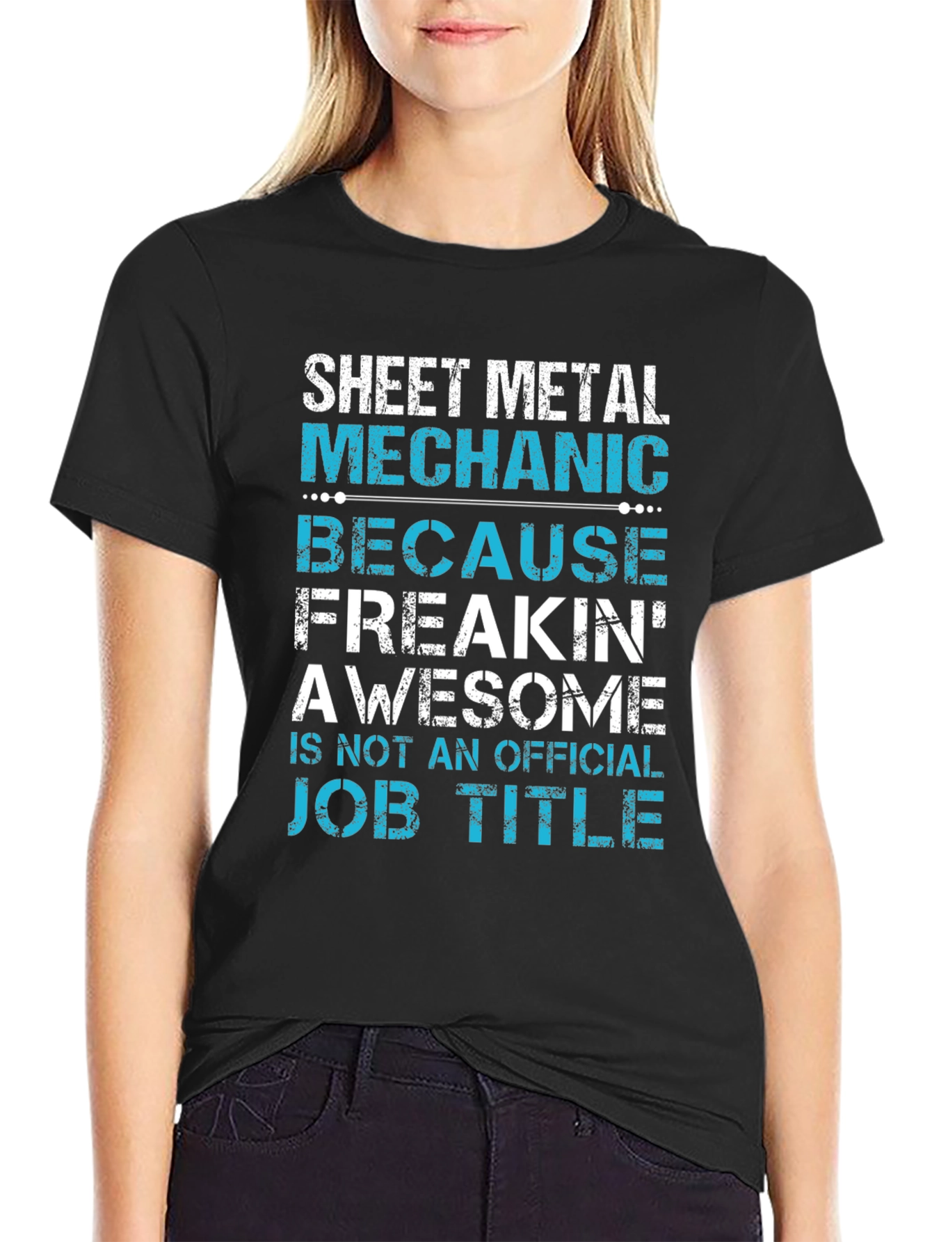 Sheet Metal Mechanic T-Shirt Funny Job Title Tee