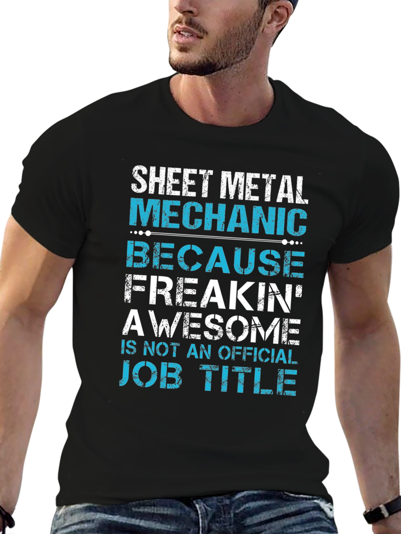 Sheet Metal Mechanic T-Shirt Funny Job Title Tee