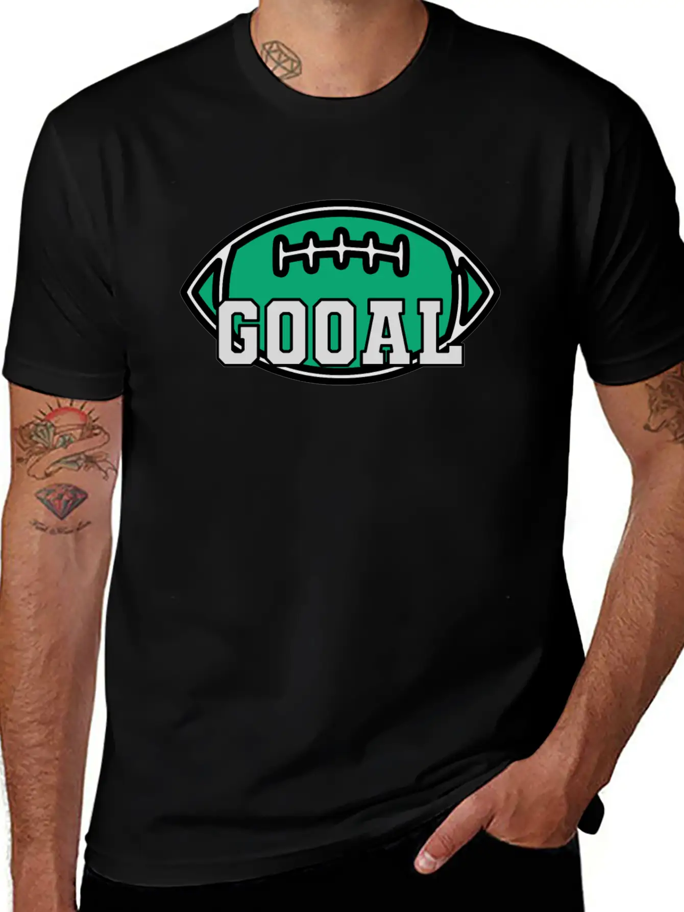 Rugby Goal Lightweight Cotton T-Shirt – Daily Comfort Graphic Shirt